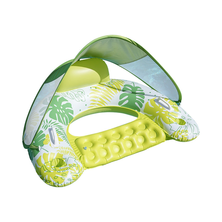 Women's Inflatable Comfort Pool Lounger with View Window Bowlift