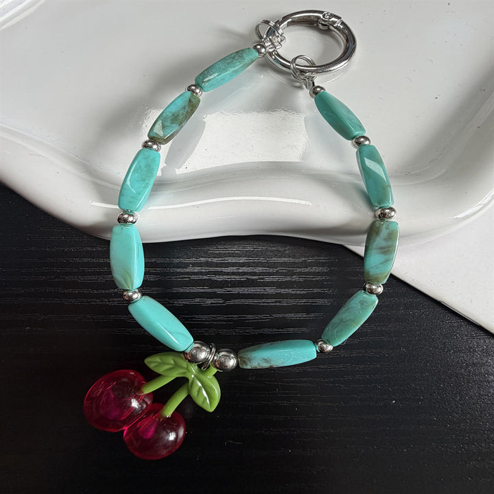 Charming Cherry Pendant Bracelet Bowlift