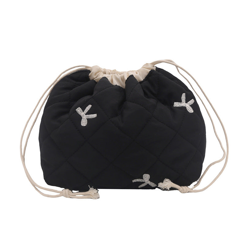 Quilted Drawstring Pouch Bowlift