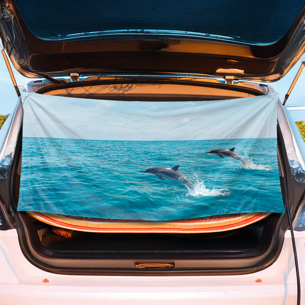 Luggage protection cover with maritime shell design Bowlift