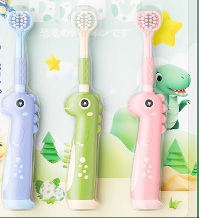 3D Character-Themed Soft-Bristle Toothbrush Set Bowlift
