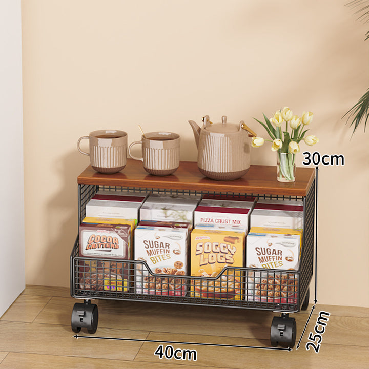 Multi-Tiered Rolling Kitchen Storage Rack Bowlift