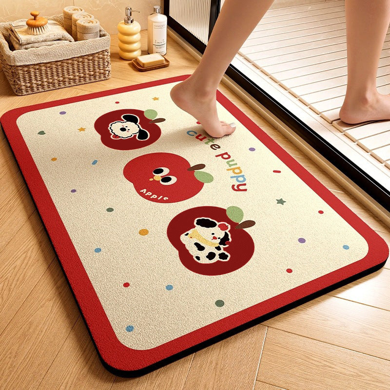 Cute Animal-Themed Memory Foam Bath Mat Bowlift