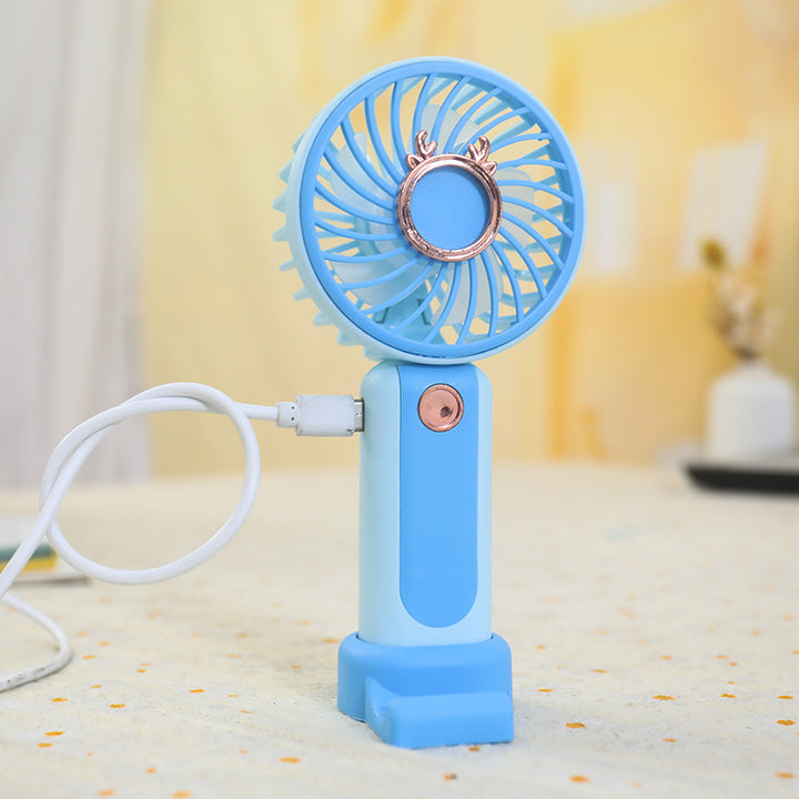Ladies Portable Handheld Fan with Flexible Tilt Adjustment Bowlift