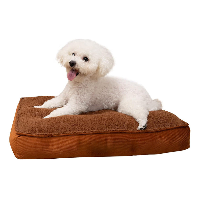Plush Orthopedic Pet Sleeping Mat Dog Bed