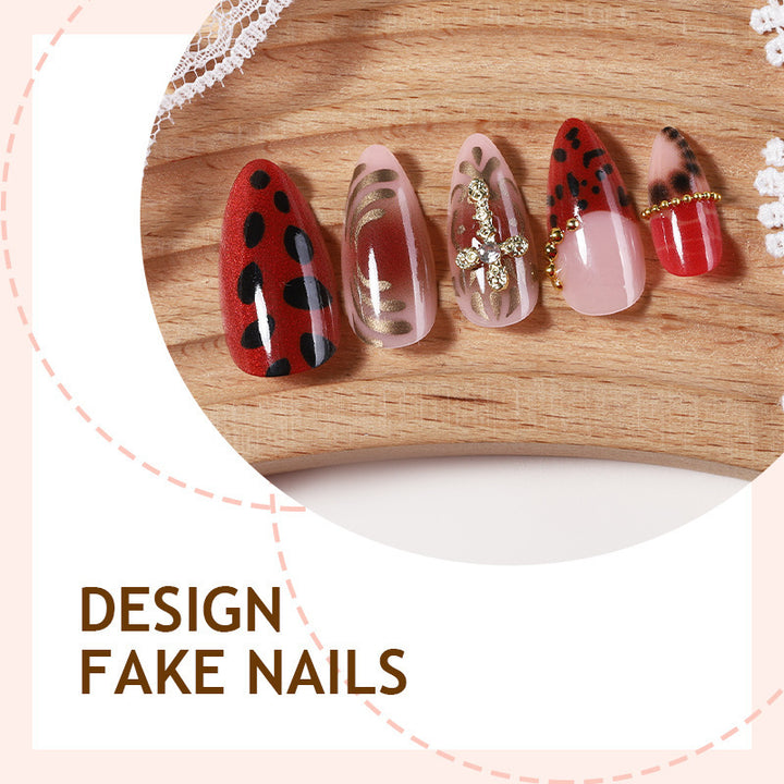 Elegant artificial nails with stylish pattern Bowlift