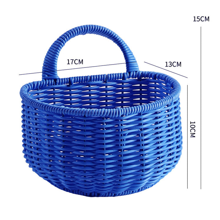 Chic Woven Storage Basket with Ergonomic Handle Bowlift