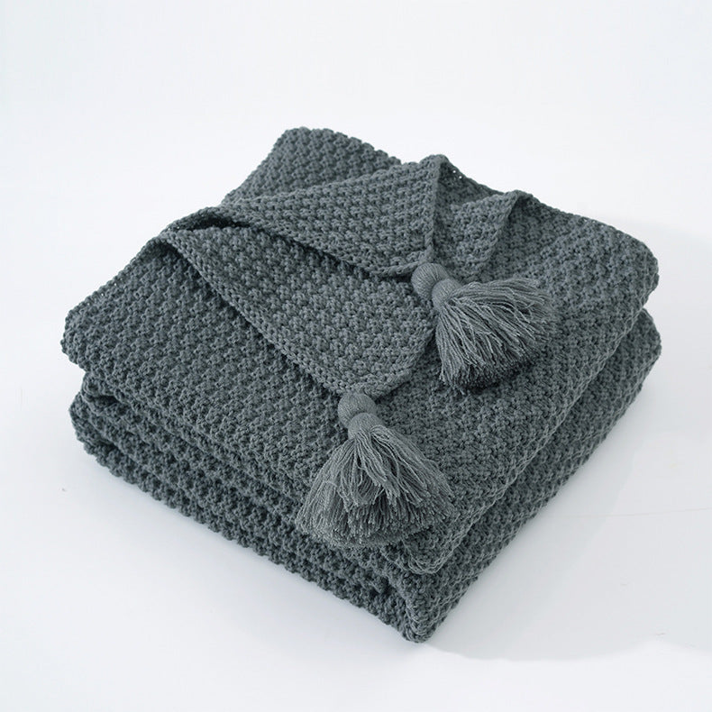 Cozy Woven Throw Blanket Bowlift