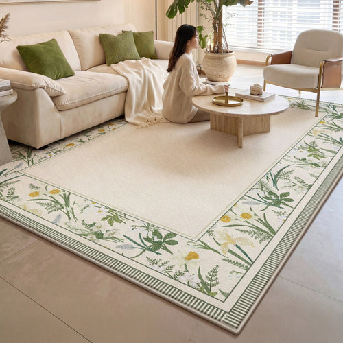 Floral Pattern Area Rug Bowlift