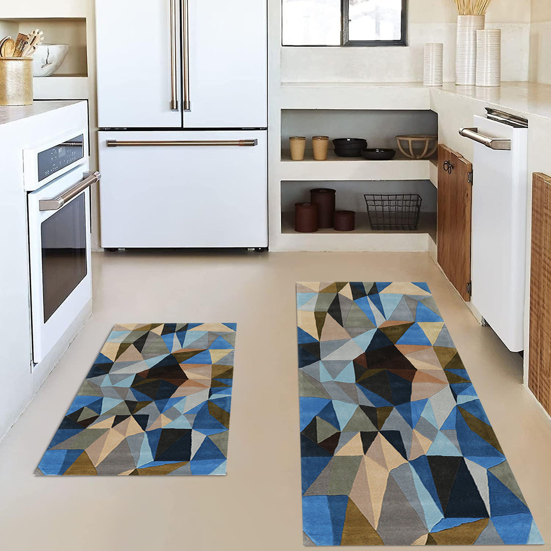 Vintage-Inspired Kitchen Mat Set Bowlift