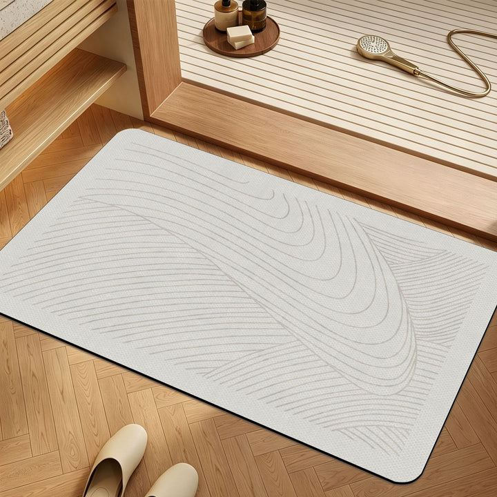 Geometric Patterned Bathroom Mat Bowlift