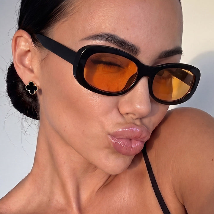 Women oversized sunglasses with luxurious frame and UV protection Bowlift