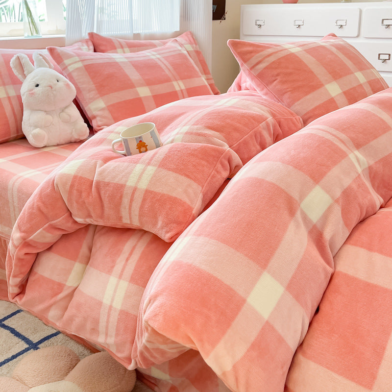 Plush Reversible Microfiber Comforter Set With Oversized Bolstered Body Pillow And Geometric Print