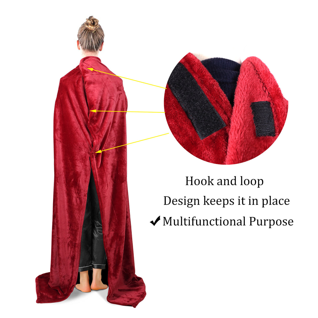 Women's Cozy Blanket with Sleeves and Pockets Bowlift