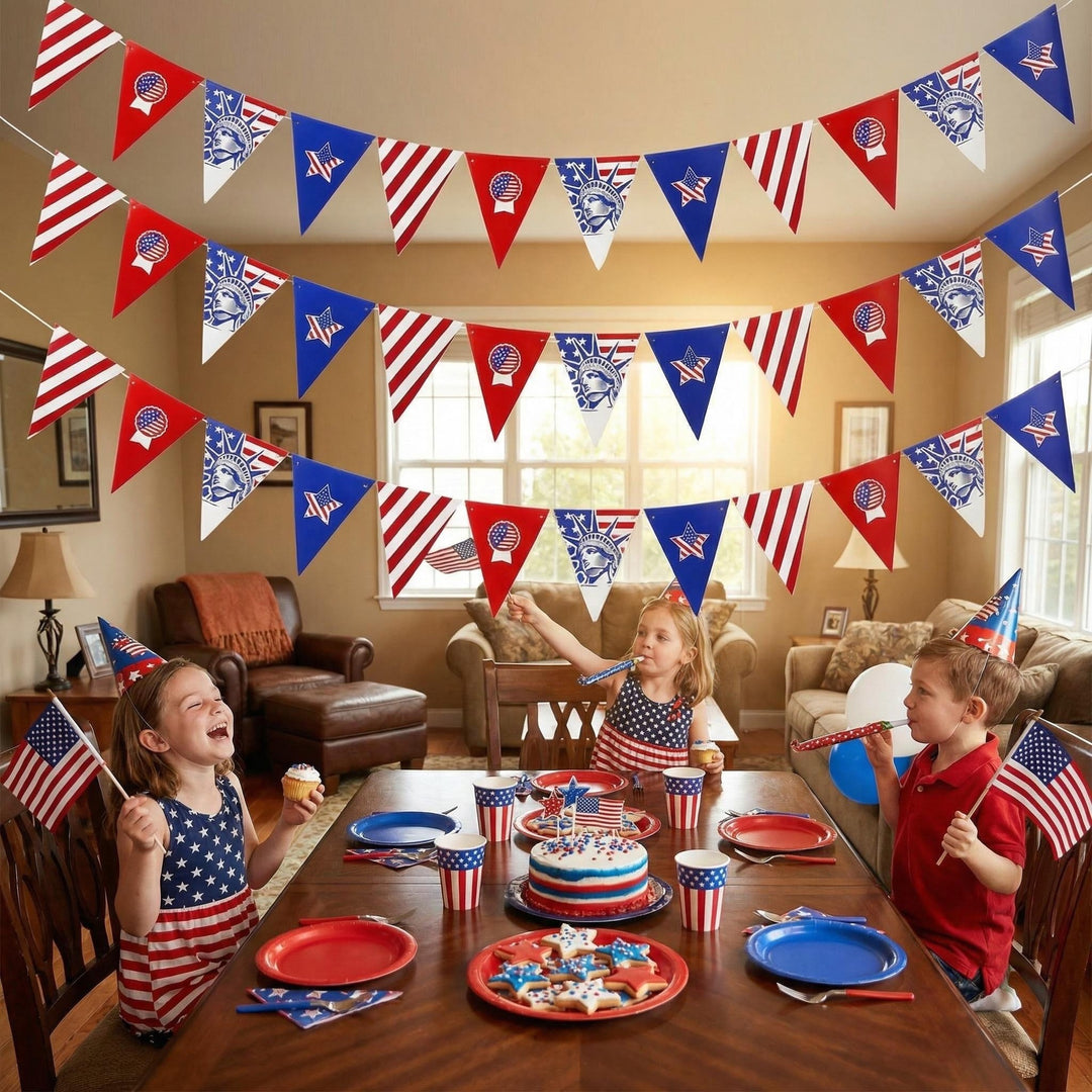 Unisex nan Pennant chain with USA motif made of weather-resistant polyester Bowlift