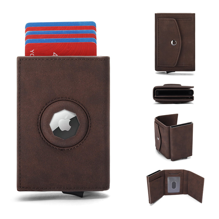 Compact RFID-Blocking Leather Cardholder Bowlift