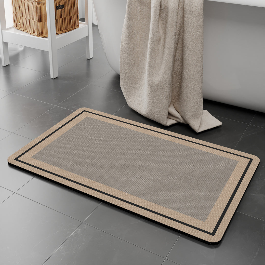 Modern Textured Bath Mat Bowlift