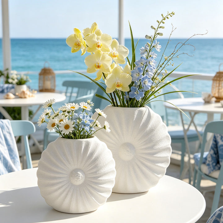 Artistic Fluted Decorative Planter Bowlift