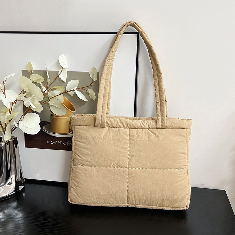 Stylish Quilted Tote Bag Bowlift