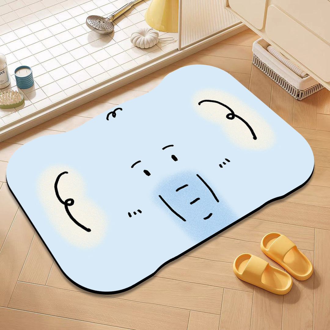 Cute Cat-Themed Bath Mat Bowlift
