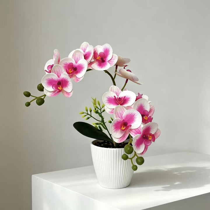 Decorative Faux Orchid Arrangement