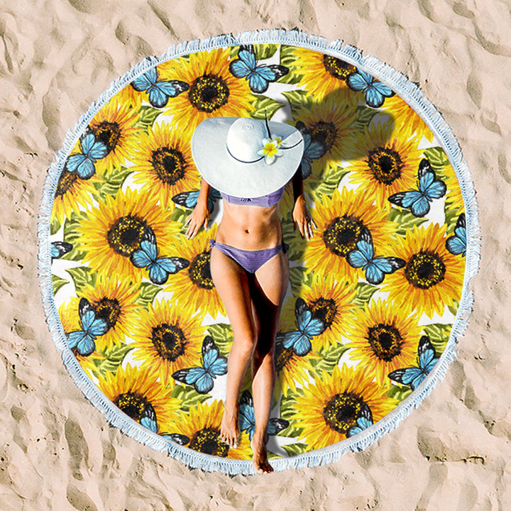 Rundstrand towel with unique sunset design Bowlift