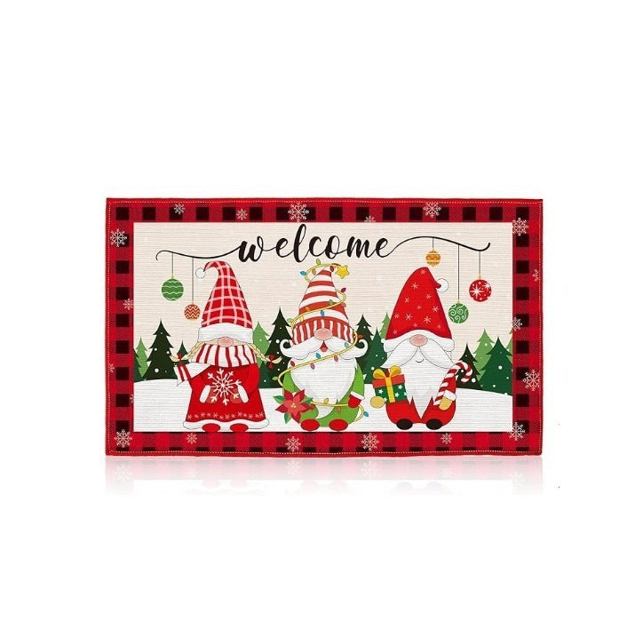 Seasonal Welcome Doormat Bowlift