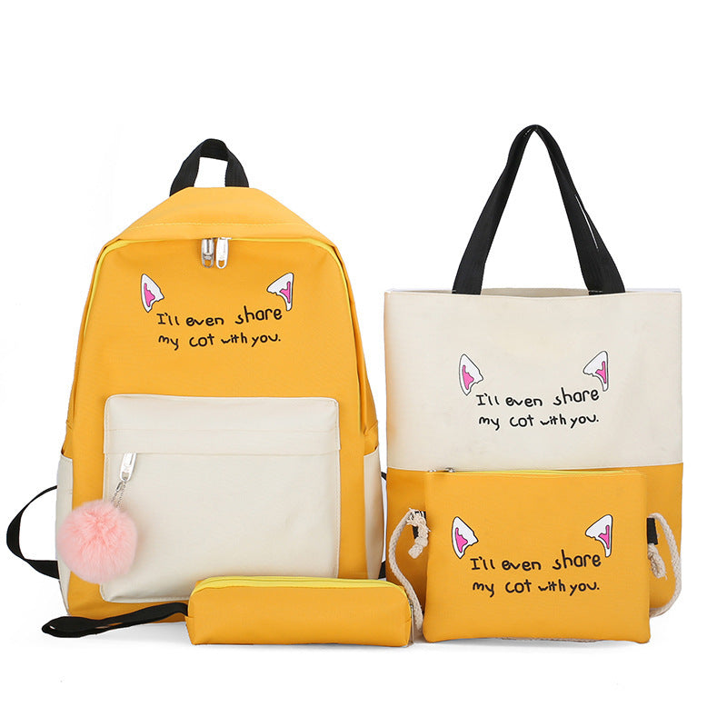 Cute Animal-Themed Backpack Set Bowlift