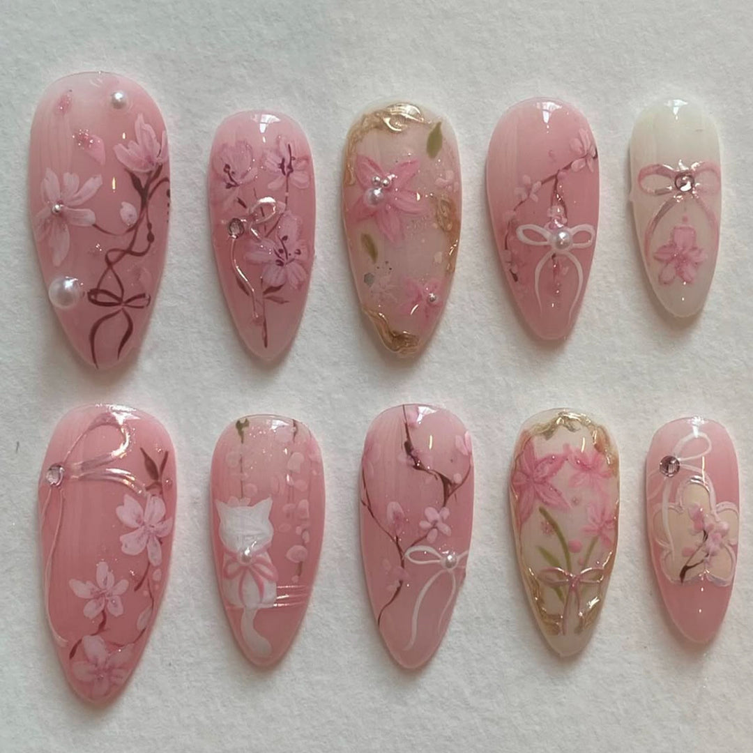 Thematic Artisan Press-On Nail Set Bowlift
