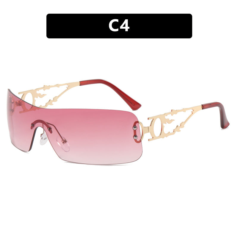 Women's futuristic sunglasses with ultra-modern metal accents Bowlift