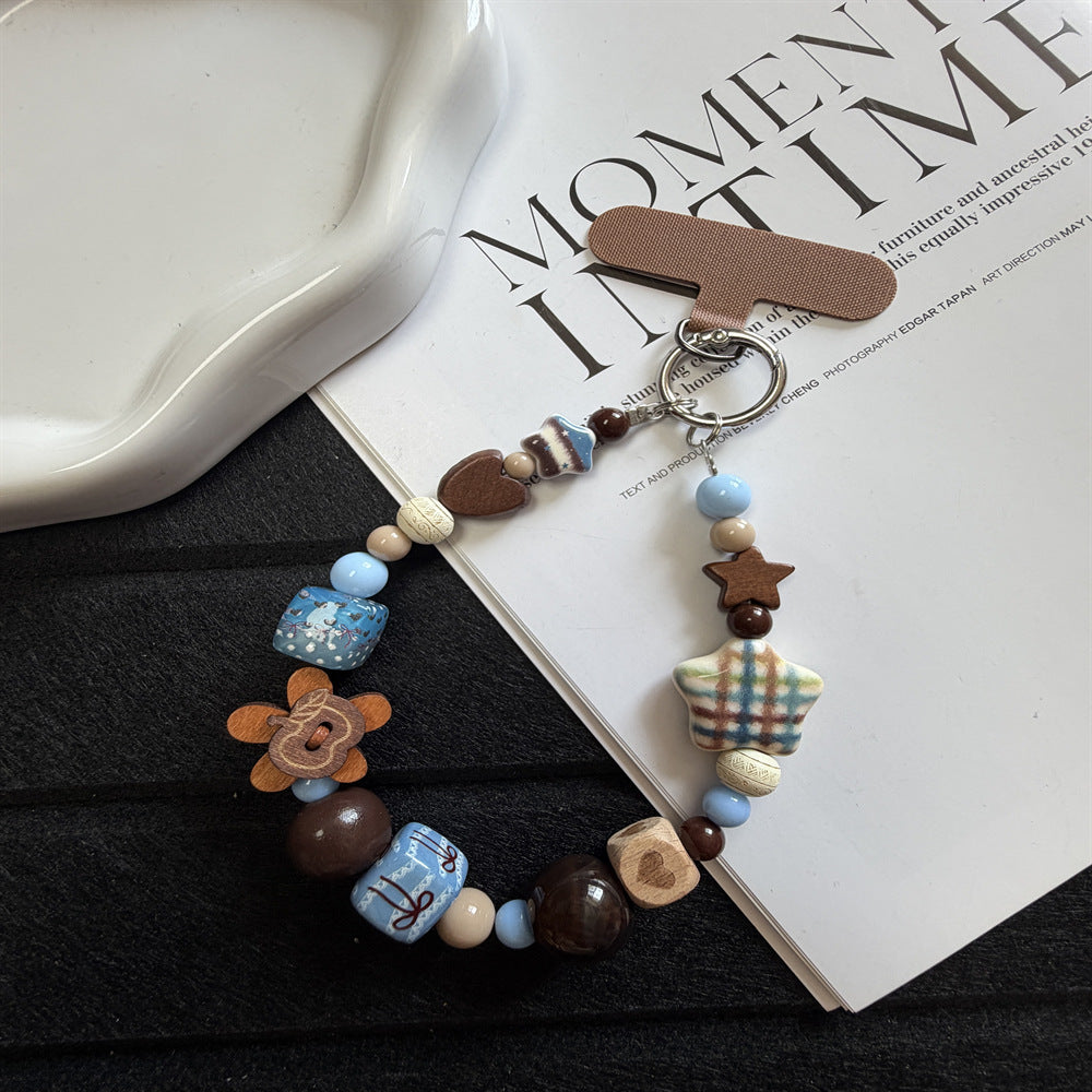Beaded Charm Keychain Bowlift 1790134471
