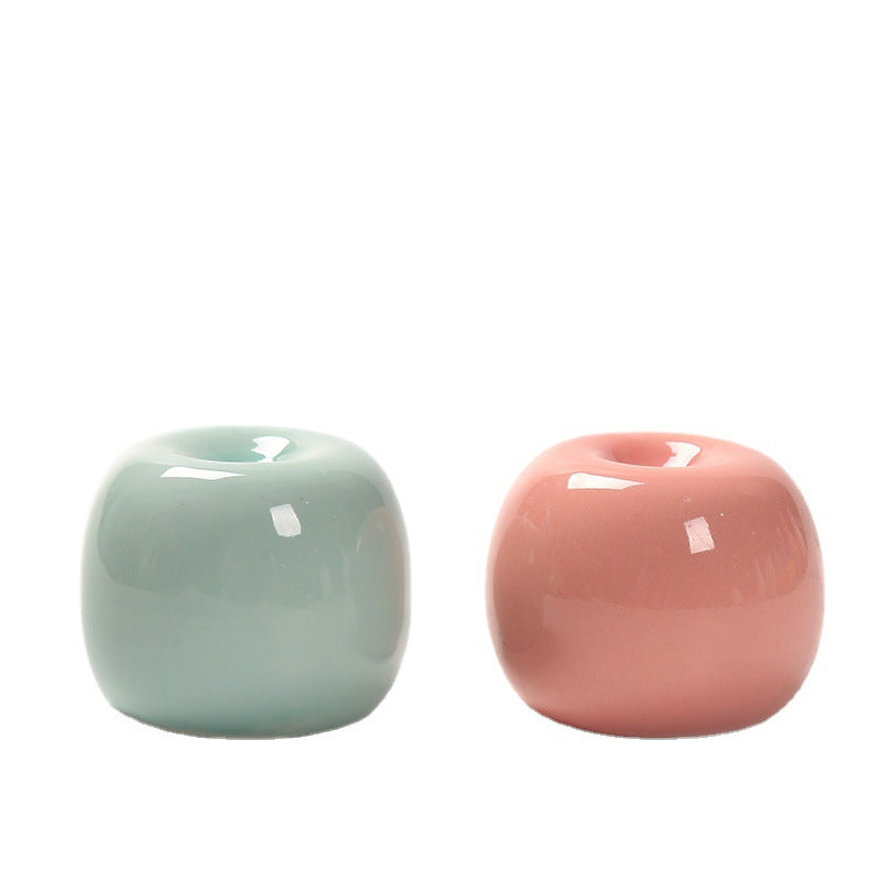 Artistic Ceramic Apple-Shaped Planter Bowlift