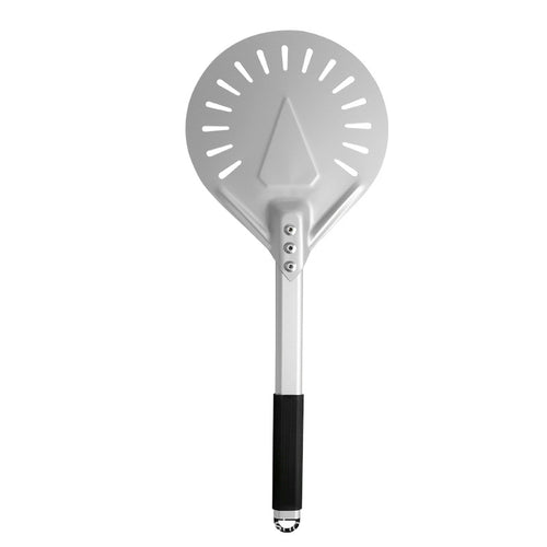 perforated aluminum pizza peel with ergonomic non-slip handle Bowlift