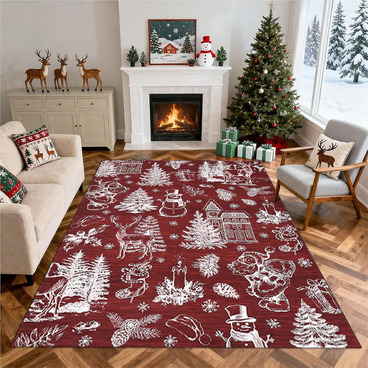 Christmas-Themed Area Rug Bowlift