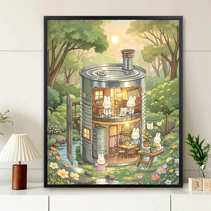 Whimsical Home Illustration Wall Art Bowlift