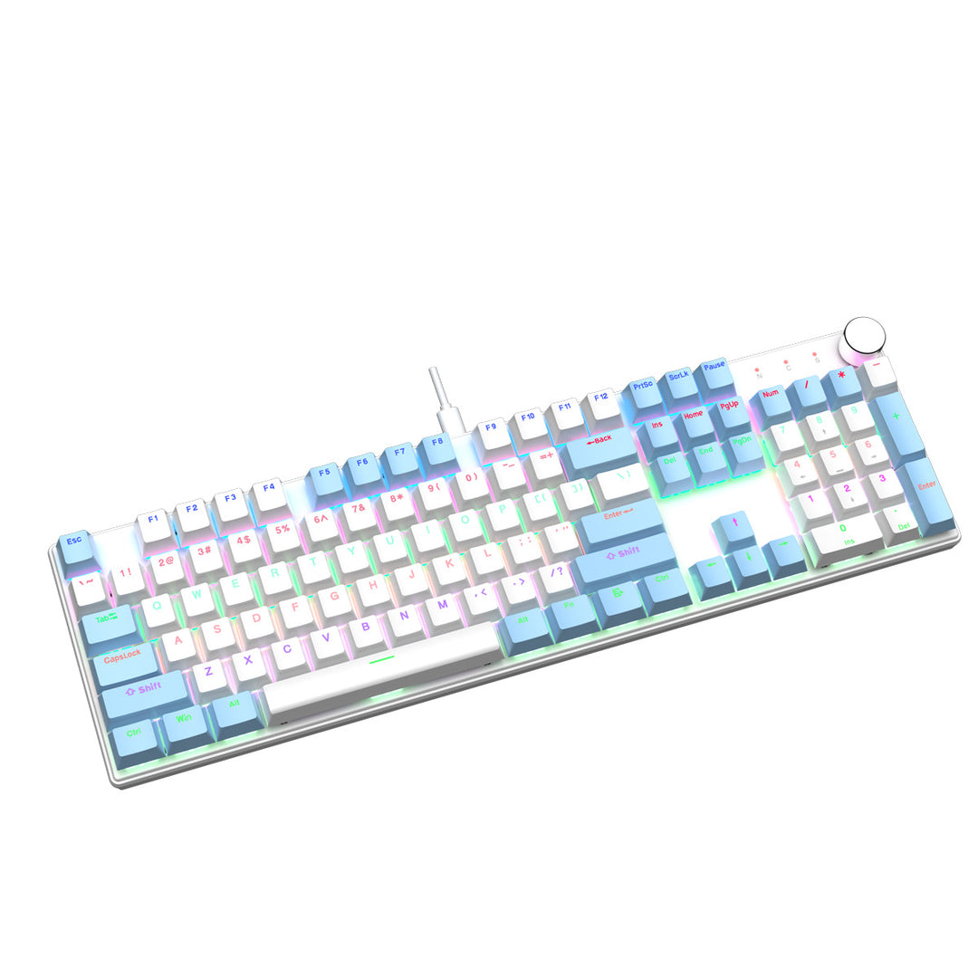 Two-Tone RGB Mechanical Gaming Keyboard Bowlift