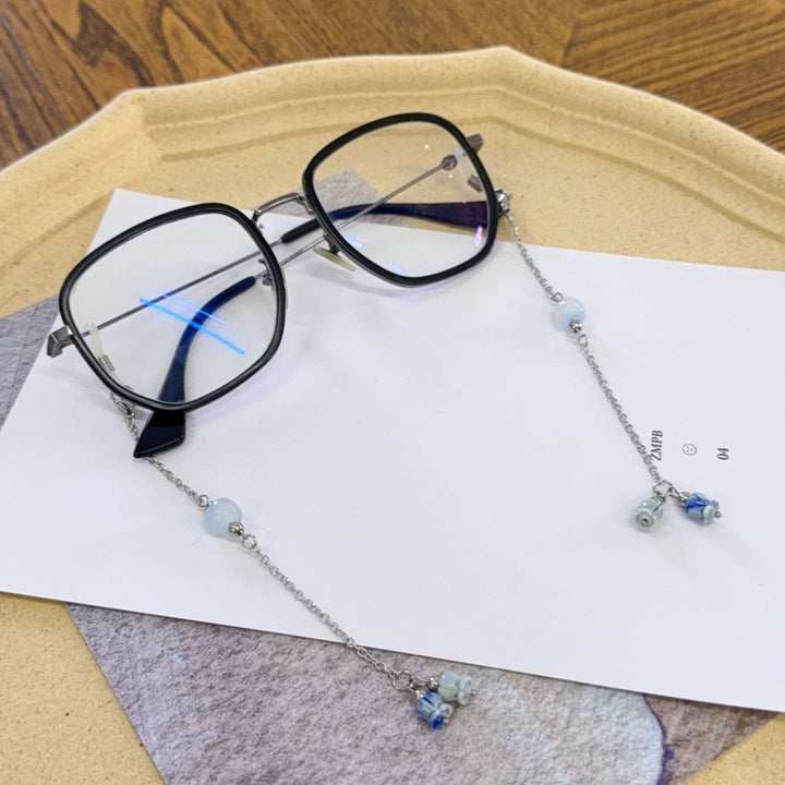 Delicate Bead-Embellished Eyewear Chain Bowlift