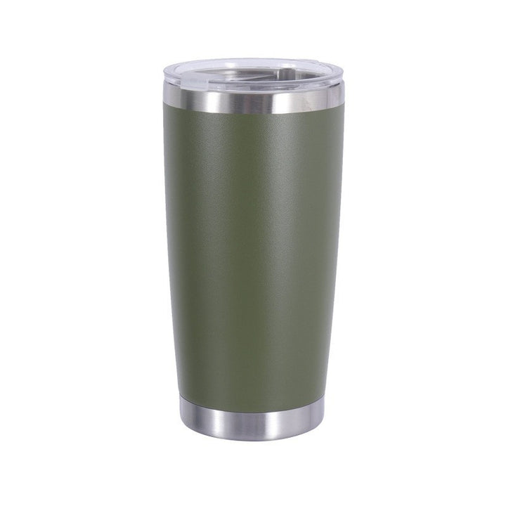 Vacuum Insulated Stainless Steel Travel Tumbler With Spill-Resistant Slider Lid And Tapered Cupholder Fit