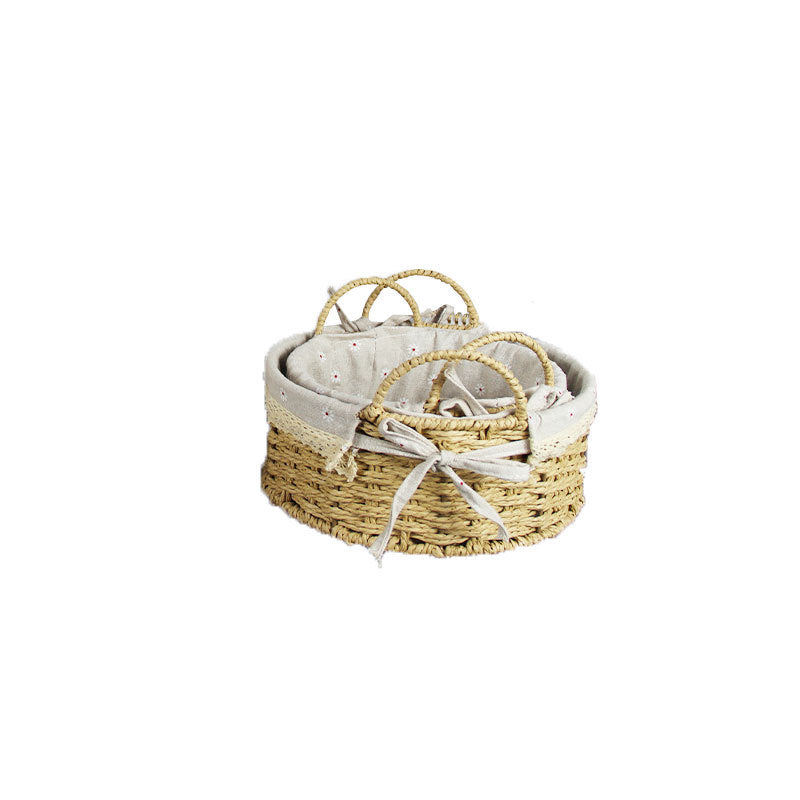 Handcrafted Woven Storage Basket Bowlift