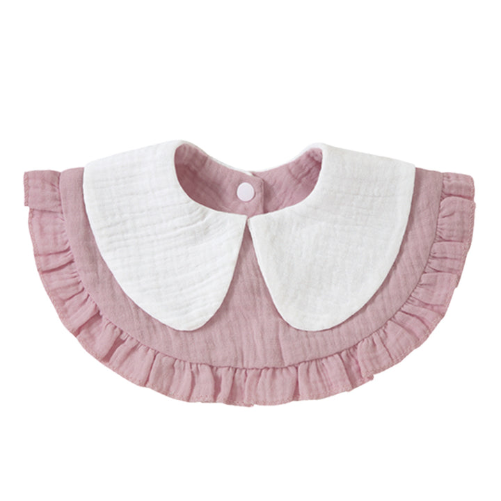 Ruffled Muslin Baby Bib Bowlift