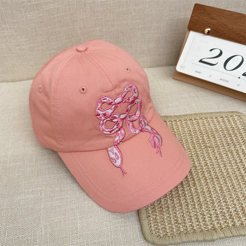 Women's Embroidered Graphic Baseball Cap Bowlift