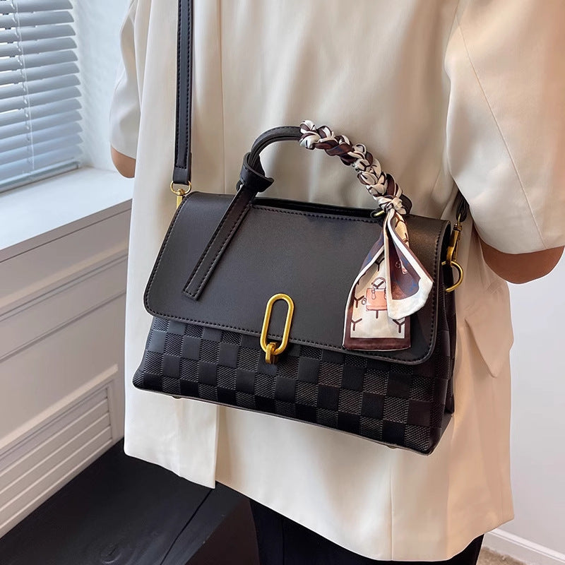 Chic Structured Handheld Satchel Bowlift