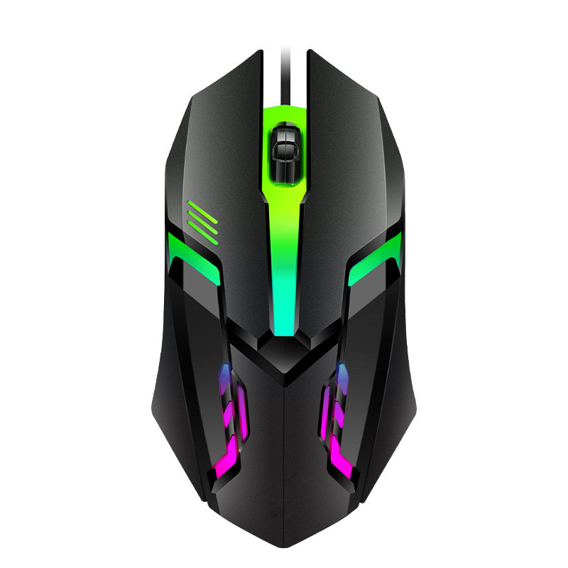 Men's High-Precision Ergonomic Gaming Mouse with RGB Lighting Bowlift