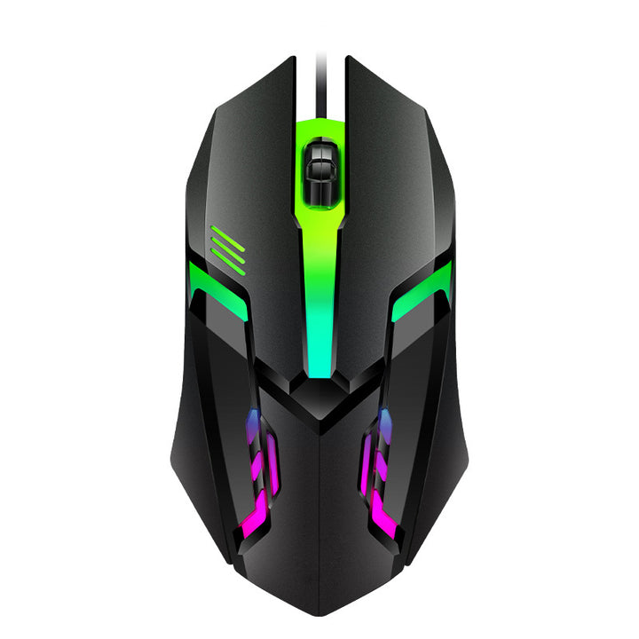 Men's High-Precision Ergonomic Gaming Mouse with RGB Lighting Bowlift
