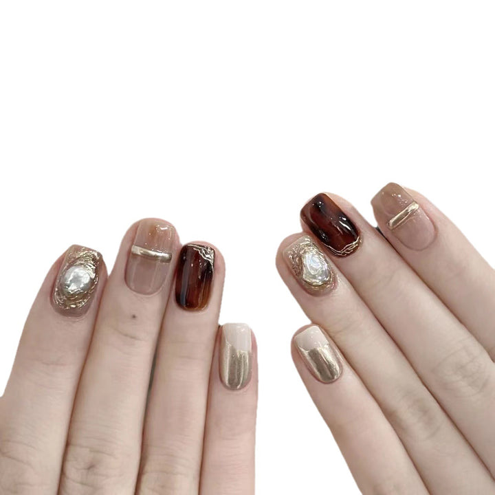 Premium Decorative Press-On Nail Art Set Bowlift