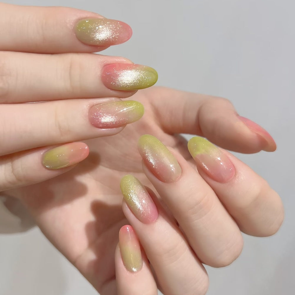 Artistic Long Stiletto Press-On Nails with Floral and Gemstone Accents Bowlift