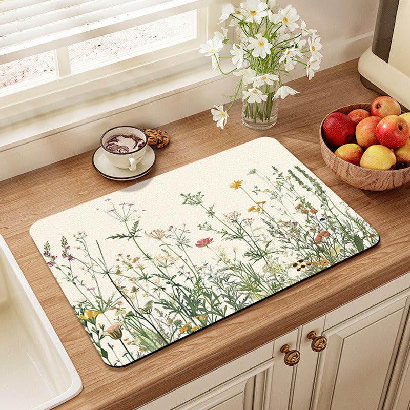 Vintage-Inspired Kitchen Mat