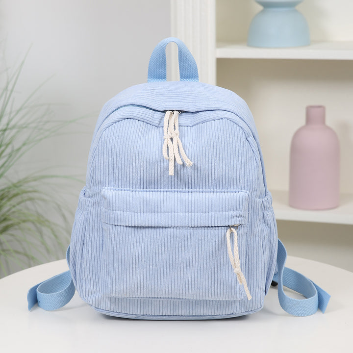 Corduroy Multi-Pocket Backpack Bowlift