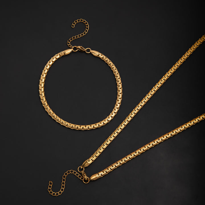 Stylish Chain Necklace Set Bowlift