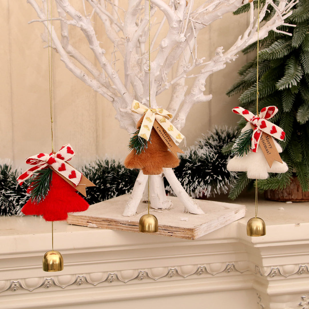 Festive Christmas Tree Ornament with Bell Bowlift